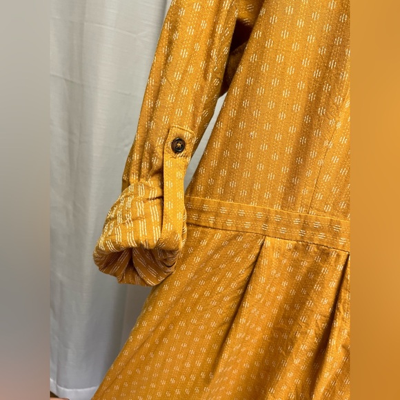 ModCloth Broadcast Coordinator Button Down
Shirt Dress Marigold | size 16 - Picture 6 of 11